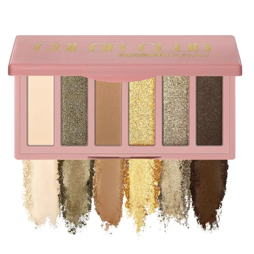 Miniatura 13 de SUSIKEKI 6 Colores Mini Paleta de Sombras de Ojos Rosa Neutro Nude Shimmer y Mate con Espejo Altamente Pigmentada de Larga Duración Impermeable 02