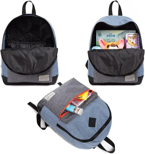 Miniatura 8 de mochila para niños, bolsos escolares de moda para niños, Gris, Classic