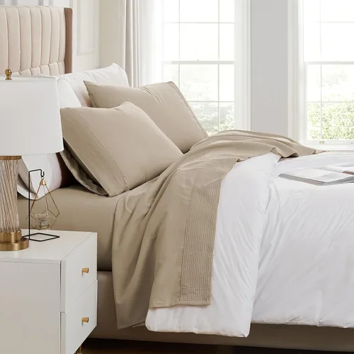 Miniatura 28 de Southshore Fine Linens®, juego de ropa de cama con bolsillo profundo, Microfibra, Negro, gemelo