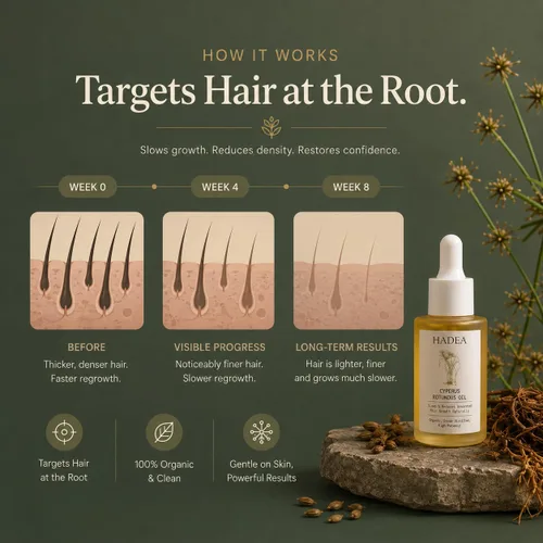 Miniatura 4 de HADEA Aceite Cyperus Rotundus para reducir el crecimiento del cabello 100% orgánico de alta potencia destilado al vapor Cyprus Nutgrass Cypress
