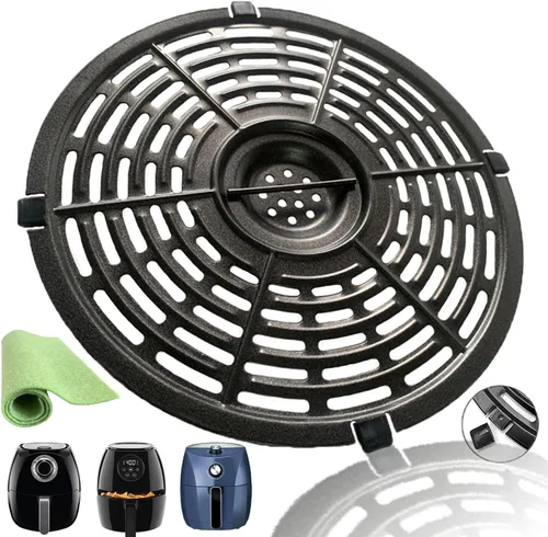 Miniatura 11 de Piezas de repuesto para freidora de aire, 2 cuartos de galón de 2.1 cuartos de galón, bandeja redonda para freidora de aire, bandeja de accesorios