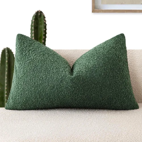 Miniatura 83 de Foindtower Fundas de almohada decorativas con textura de boucle, fundas de almohada sólidas, neutrales, suaves y acogedoras para silla, sofá