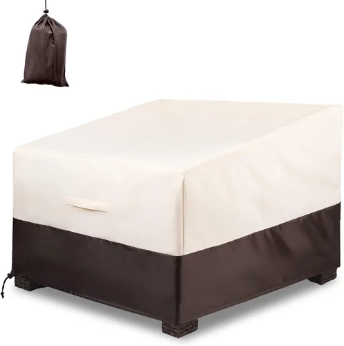 Miniatura 11 de ALSTER Fundas para Sillas de Patio Impermeables, Fundas para Sillas de Exterior (32" L x 37" A x 36" Al), Fundas de Muebles Negras Duraderas e