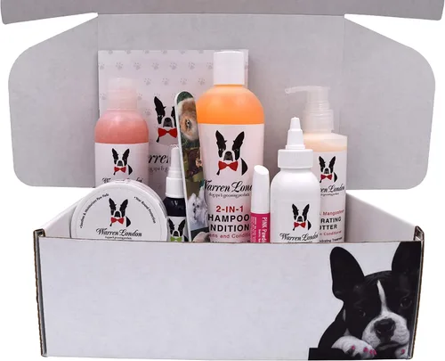 Miniatura 2 de Warren London Caja de regalo del spa definitivo para perros – Kit de aseo y mimo de 8 piezas Mantequilla hidratante, lavado de mantequilla