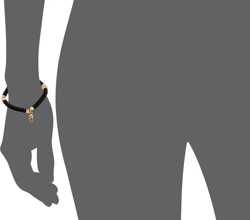 Miniatura 4 de Alex and Ani Pulsera elástica con cuentas Seaside dije de garra acabado dorado rafaeliano tamaños de muñeca de 6 a 8 pulgadas