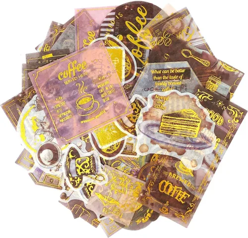 Miniatura 21 de allydrew Calcomanías decorativas para álbumes de recortes, Washi, manualidades para papelería, diario, fabricación de tarjetas (60 piezas), Verde