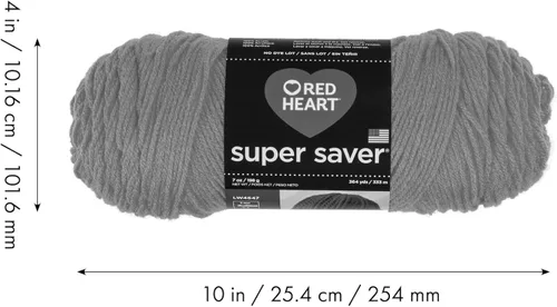 Miniatura 10 de Red Heart Super Saver - Hilo morado medio, paquete de 3 unidades de 6.98 oz/7 onzas, acrílico, 4 medianos (peinado), 364 yardas, tejido/ganchillo