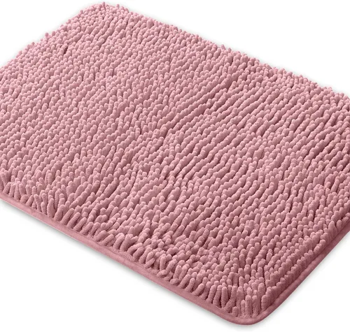 Miniatura 65 de Yeaban Alfombra de pasillo de baño de 24 x 72 pulgadas, antideslizante, alfombra de baño larga de felpilla gruesa, absorbente y lavable, alfombra