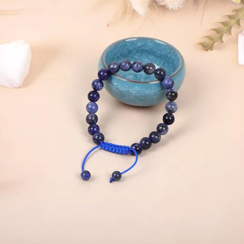 Miniatura 67 de AD Beads Pulseras de piedras preciosas unisex de 0.315 pulgadas (0.315 in), macramé curativo ajustable de 7 a 9 pulgadas Usa esta pulsera