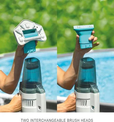 Miniatura 6 de Intex ZR200 - Aspirador inalámbrico recargable para piscina y spa con mango telescópico y 2 cabezales de cepillo intercambiables