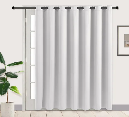 Miniatura 51 de PI Cortinas opacas para dormitorio, tratamiento de ventana con aislamiento térmico de anillo superior, cortinas oscurecedoras de habitación