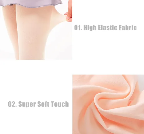 Miniatura 5 de MdnMd Girls' Women's Ballet Tights Ultra Soft Convertible Dance Leggings Transition Tights for Toddler Kids Adult