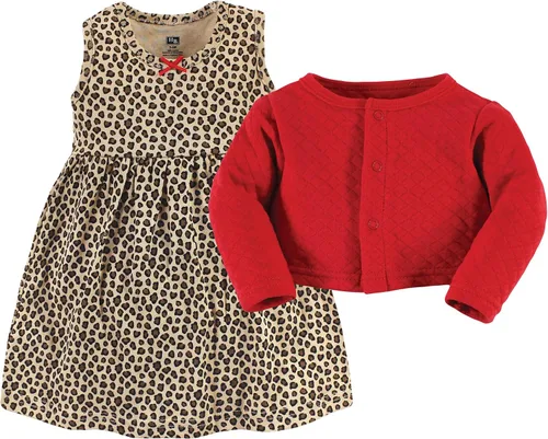 Miniatura 3 de Hudson Baby Girls' One Size Quilted Cardigan and Dress