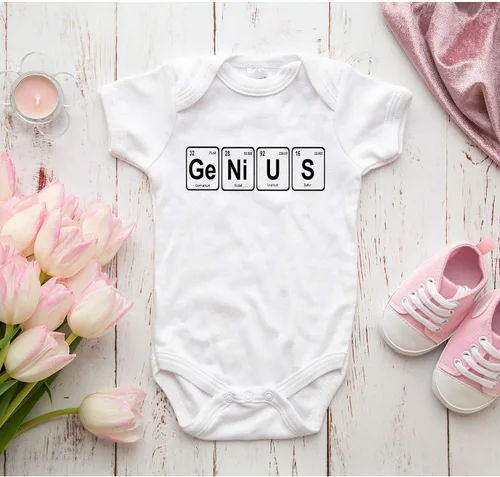 Miniatura 2 de Genius Brillian Funny Onesie Smart Message Clever Body para bebé