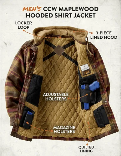 Miniatura 8 de Legendary Whitetails Maplewood - Chaqueta tipo camisa con capucha para hombre