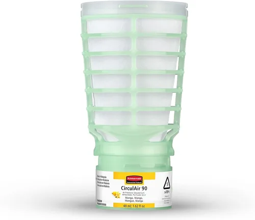 Rubbermaid CirculAir 90 (TCell) - Recambio de ambientador y desodorante sólido, aroma a flor de mango, 6/caja (FG402369)