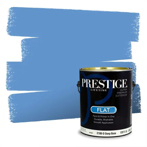 Miniatura 826 de Pintura Exterior + imprimación PRESTIGE, todo-en-uno, 1 galón, acabado mate, color comparable al Valspar* Royal Gray* VS151-Gris real