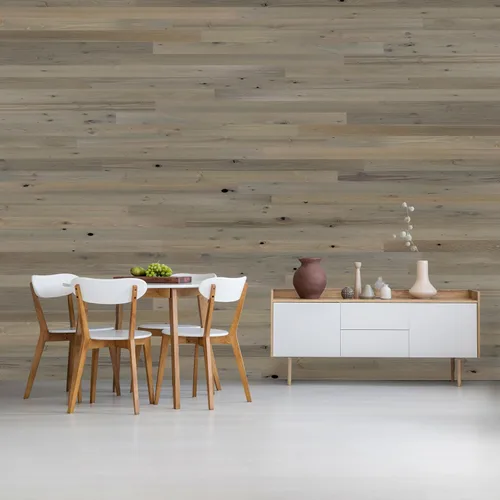 Miniatura 11 de Timberchic Paneles de Pared de Madera Recuperada – Tablones de Despegar y Pegar para Paredes de Acento – Paquete de Muestra de Decoración Rústica