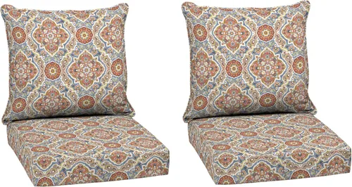 Miniatura 155 de Arden Outdoor Deep Seat Cushion Set, 24 x 24 pulgadas, Cojín para patio resistente al clima, a la lluvia y a la decoloración para silla, sofá y sofá