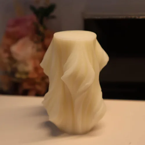 Miniatura 5 de Molde de vela torcida de onda geométrica de pilar irregular de silicona para velas de jabón, molde de fondant para pastel de caramelo de chocolate