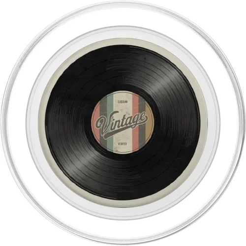 Miniatura 2 de Reproductor de discos de vinilo coleccionista de vinilo retro amante de la música PopSockets PopGrip para MagSafe