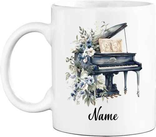 Miniatura 13 de Taza de café de acordeonista personalizada, 11 o 15 onzas, taza blanca para músico, regalo para los amantes del acordeonista