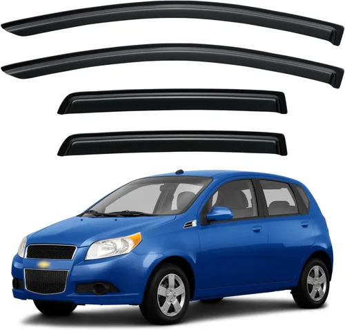 Miniatura 110 de YQAUTEC Viseras de Ventana Protectores de Lluvia para Honda Civic 2022 2023 2024 2025 2026, Deflectores de Viento de Ventilación de Ventana Fuera