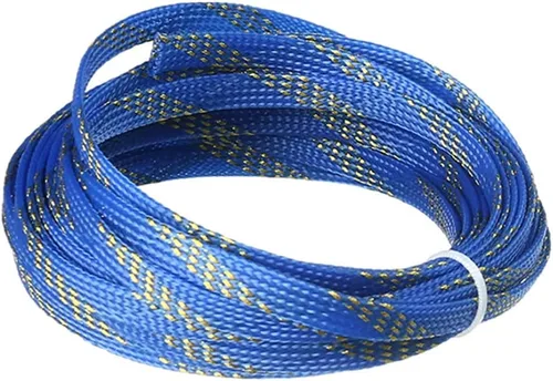 Miniatura 26 de Aicosineg Funda de cable trenzado flexible de PET de 16 pies de ancho de 0.5 pulgadas de ancho, funda de malla de alambre flexible para TV, audio