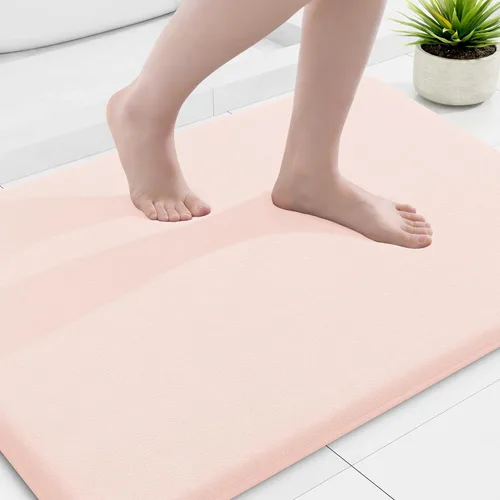 Miniatura 121 de Smiry Tapetes de Baño de Espuma Viscoelástica 36 x 24 pulgadas, Tapetes de Baño Extra Suaves y Absorbentes, Alfombra Antideslizante Lavable