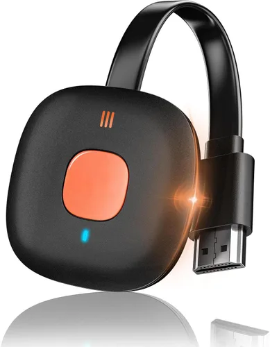Adaptador de dongle inalámbrico de pantalla HDMI 4K, TIMBOOTECH WiFi HDMI Dongle adaptador receptor de video de fundición para