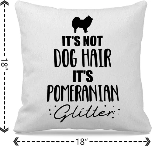 Miniatura 4 de Nogrit Pomeranian Gifts - Funda de almohada de 18 x 18 pulgadas, regalo para amantes de los perros, mamá, papá, para mujeres y hombres, no es pelo