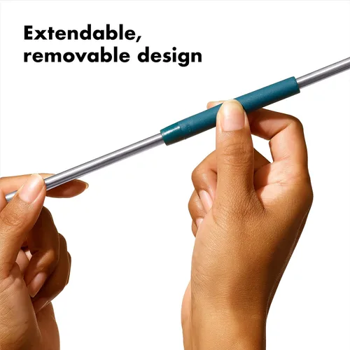 Miniatura 4 de OXO Good Grips - Juego de 4 popotes extensibles reutilizables, azul/verde, 10.5 pulgadas