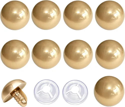 Miniatura 10 de Thalinfayi - 60 ojos de seguridad y arandelas seguras para ganchillo Amigurumi - Ojos de seguridad de plástico grandes negros de 0.94 pulgadas, ojos
