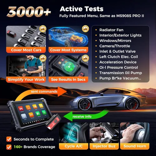 Miniatura 6 de Autel Escáner MaxiSYS MS906 PRO-TS: MS906Pro-TS 2026 Hasta MP900TS MS906 PRO MP900BT MS906MAX, codificación completa de TPMS y OE, herramienta