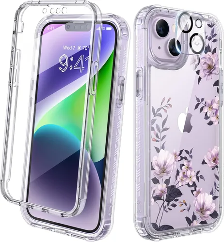 Miniatura 169 de Diaclara - Funda compatible con iPhone 11, carcasa resistente de cuerpo completo con protector de pantalla integrado sensible al tacto y Transparente