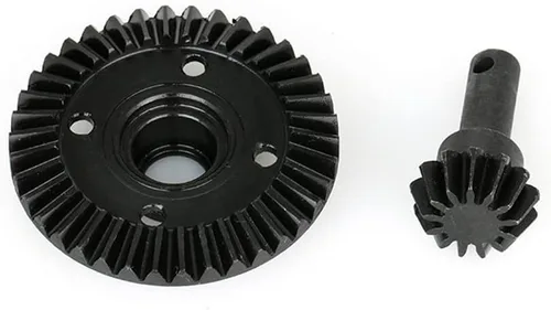 Miniatura 3 de KYX Carreras de acero endurecido engranaje cónico conjunto de ejes delanteros y traseros actualizaciones piezas accesorios para 1/10 RC coche axial