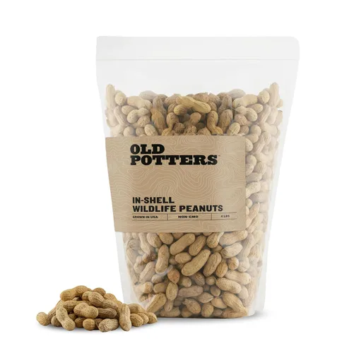 Miniatura 7 de Old Potters ' Cacahuetes sin cáscara de vida silvestre, 5 libras para pájaros, ardillas. Maníes crudos sin OMG cultivados en EE. UU. No para consumo