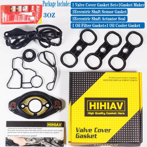 Miniatura 6 de 11127582245 para BMW 328i 528i X3 Z4 3.0L Cubierta de válvula Junta sello y fabricante de juntas, 11127552280 Ajustador del árbol de levas Sello