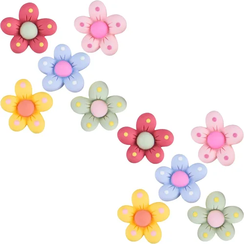 QYSEOFON Encantos coloridos para zapatos de flores para mujer, decoraciones de zapatos de margaritas para regalos de cumpleaños