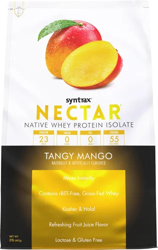 Miniatura 9 de Syntrax Nutrition Nectar, polvo aislado de proteína de suero 100%, sabor refrescante a frutas, manzana Honeycrisp 2 libras