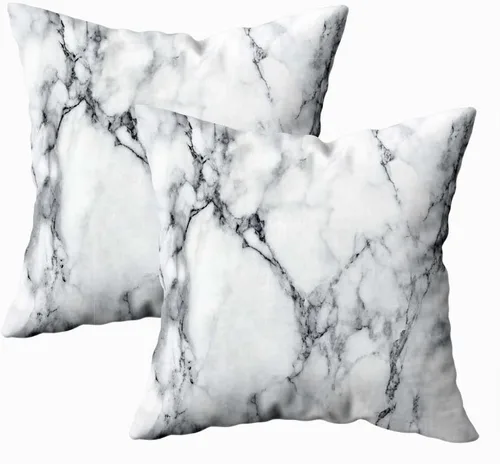 Miniatura 17 de Fundas de almohada decorativas de 16 x 16 pulgadas, patrón blanco y negro de tablero de ajedrez para sofá, fundas de cojín de granja para decoración