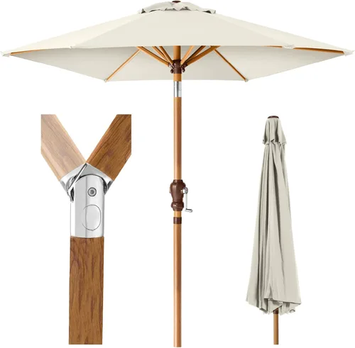 Miniatura 12 de Best Choice Products Sombrilla de patio al aire libre de 10 pies, sombrilla de mesa para exteriores, sombrilla de patio, sombrilla de mercado con 8