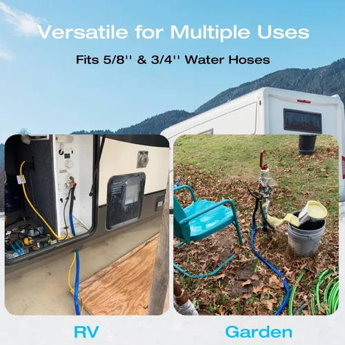 Miniatura 6 de H&G Lifestyles: Funda para manguera de agua para RV de 25 pies con calefacción, cubierta calefactora para manguera de jardín, aislamiento invernal