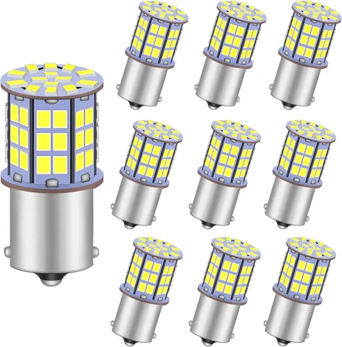 Miniatura 9 de GRV BA15S 1156 1141 foco LED 4 W 56-2835 SMD súper brillante corriente continua y alterna 12 V-24 V 40 W, lámpara de halogéno de reemplazo