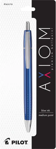 Miniatura 10 de PILOT Axiom Collection - Bolígrafo retráctil, barril negro, tinta azul, punta media (90060)