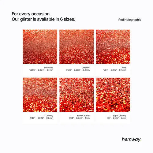 Miniatura 65 de Hemway - Purpurina para resina 100g, cristales metálicos plateados, copos súper gruesos para vasos de epoxi, cera de fusión