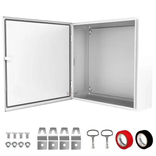 Miniatura 9 de Caja Eléctrica Exterior 12 x 12 x 8'' Gabinete NEMA 4X Caja de Acero Impermeable Caja de Conexiones Eléctrica Bloqueable Gabinete Eléctrico Exterior