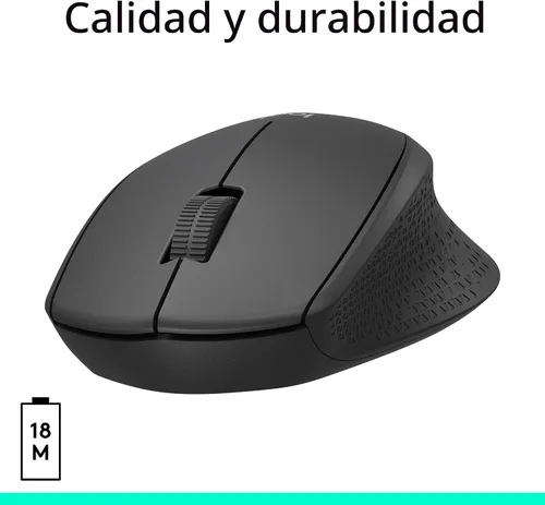 Miniatura 6 de Logitech M330 Silent Plus, mouse inalámbrico grande, color negro, Negro