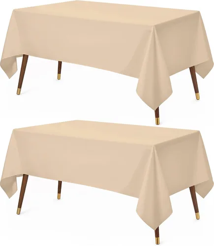 Miniatura 19 de Utopia Kitchen Mantel rectangular, 1 paquete, mantel lavable a máquina, mantel de poliéster para comedor, fiestas de bufé, pícnics, eventos, bodas