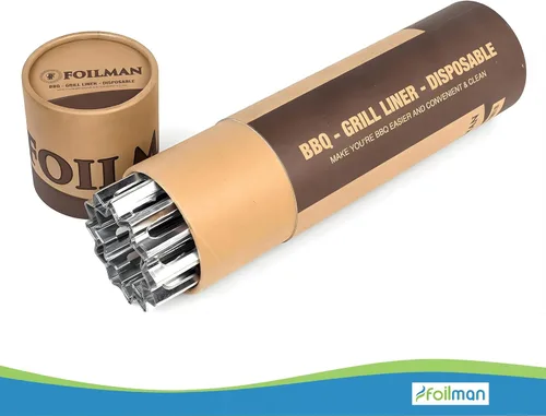 Miniatura 3 de Foilman Revestimientos de aluminio desechables de alta resistencia, hojas de cocina antiadherentes de 12 x 20 pulgadas para barbacoa, protegen
